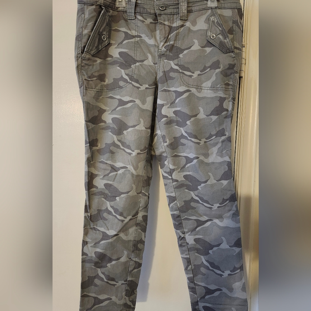Torrid Gray Camouflage Ankle Jeans